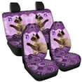 thumbnail image 6 of Xoenoiee Boho Mandala Cat Butterfly Pattern Car Seat Cover Full Set Rear Split Bench Cover & Auto Front Seat Covers Pack of 4 Auto Interior Decor, Universal fit, for Cars Sedan SUV, 6 of 7
