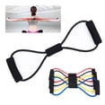 thumbnail image 2 of 2pcs Pull Rope Band Chest Expander - Multifunction with Handle 8 Word Elastic Home Exercise Resistance Tube Bands for Home Gym Exercise Muscle Training Tubing Pull Rope, 2 of 5
