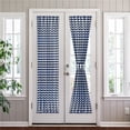 thumbnail image 1 of 25 x 72 in. Polyester Light Filtering Rod Pocket Buffalo Check Curtain Panel, Navy, 1 of 1