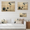 thumbnail image 4 of Designart "Minimalist Oasis Colorful Mid Century Zen VI" Abstract Collages Print on Natural Pine Wood, 4 of 5