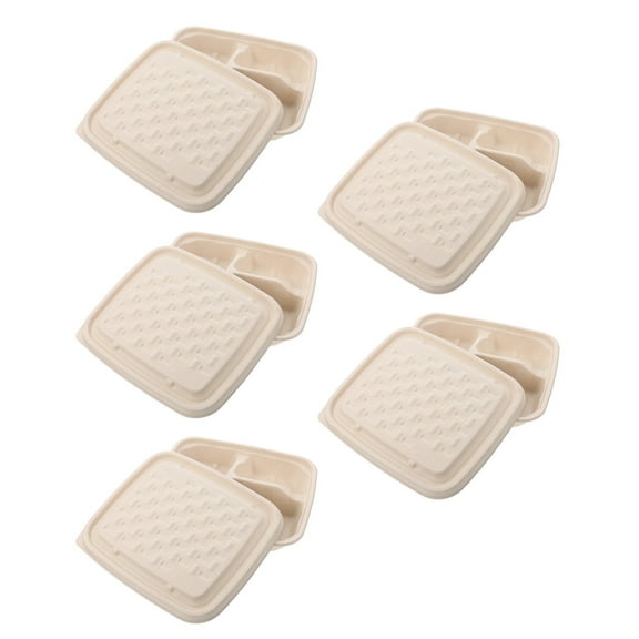 TAILTOSS 10pcs Food Container Paper Disposable Takeaway Storage Holder Camp Picnic