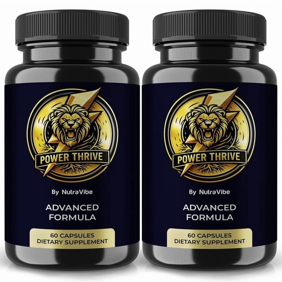 (2 Pack) Power Thrive – Original PowerThrive Capsules with a Natural Daily Blend for Energy & Wellness | Clean, Gentle, Easy-to-Swallow Pills (120 Capsules)