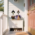 thumbnail image 3 of Halloween Couple Angel Goose Outfit Set, Tutu Skirt and Witch Hat Costume for Porch Goose Statue, Festive Yard Display Holiday Accessories, 3 of 4