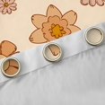 thumbnail image 4 of jejeloiu Cartoon Cute Flower Black Out Curtains,Kawaii Floral Curtains Pack of 2 (42x63 Each),Orange Daisy Blossom Bedroom Curtains For Girls Teens,Ultra Soft Home Decor, 4 of 6