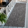 thumbnail image 2 of Safavieh Courtyard Mitre Geometric Indoor/Outdoor Runner Rug, Black/Gray, 2'3" x 8', 2 of 11