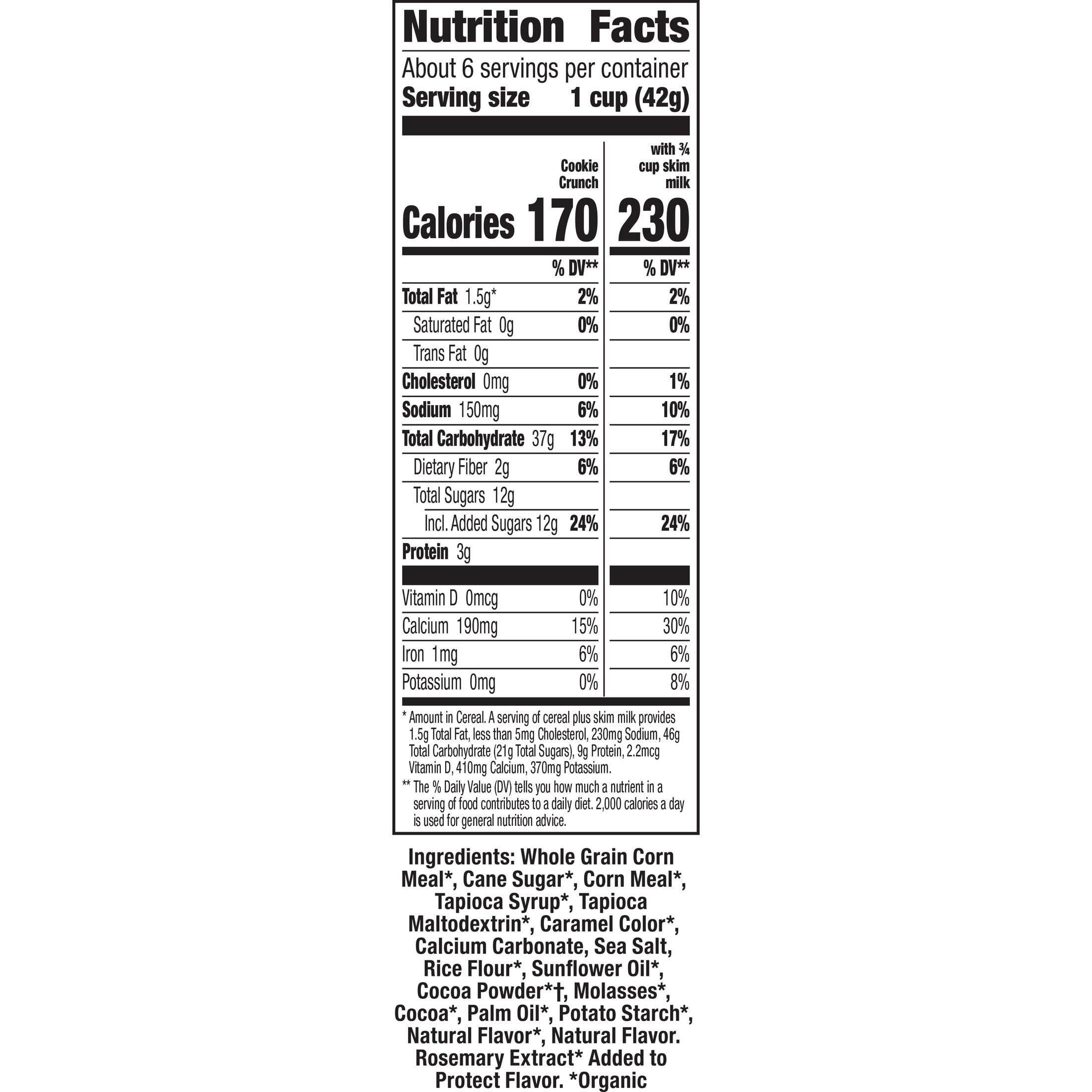 Annie’s Cookie Crunch Original Cereal, Organic, Gluten Free, Whole Grain, 9.9 oz