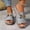 Gray, variant on YOUYEDIAN Orthopedic Sandals for Women Non Slip Slip on Arch Support Flat Wedge Sandals Wide Width Beach Slippers 2026 New Beach Orthopedic Shoes