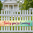 thumbnail image 5 of LUUFILx Sorry You're Leaving Banner Farewell Party Decorations Colleague Background Backdrop Office Event Retirement Celebration Good Luck Star Design, 5 of 7