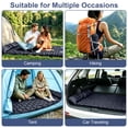 thumbnail image 7 of Sleeping Pad for Camping, Ultralight Self Inflatable Sleeping Pad with Built-in Pump & Pillow, Compact Inflatable Portable Air Mattress for Tent, Backpacking, Hiking, Car Traveling, Beach, Blue, 7 of 7