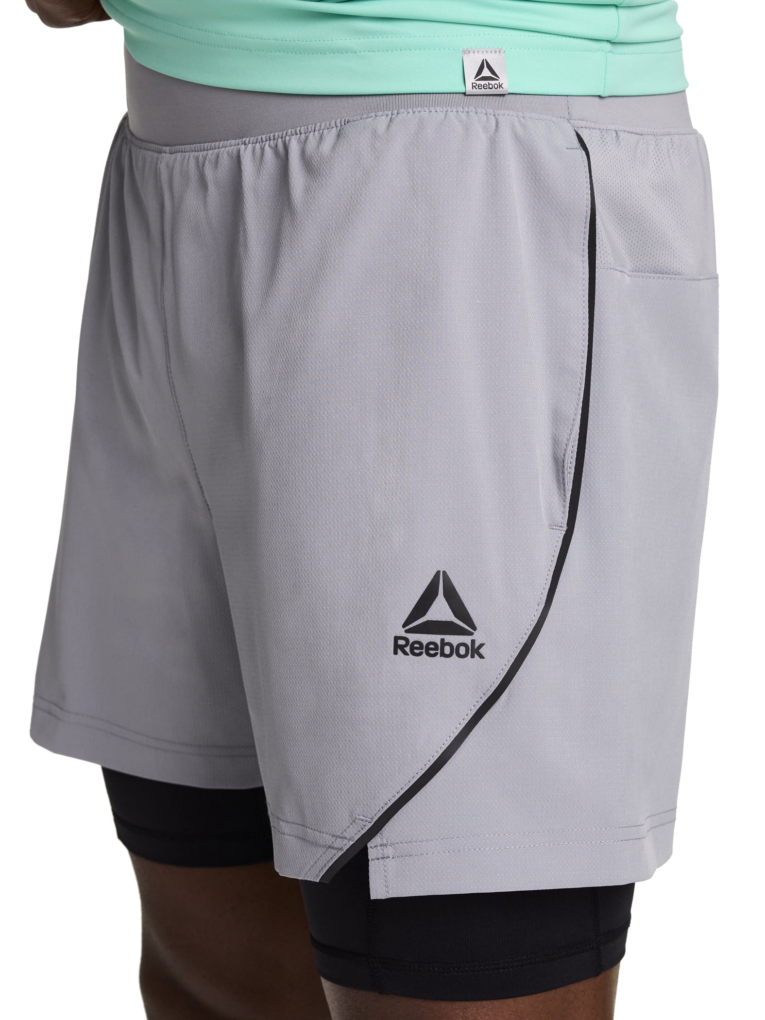 Reebok Men's and Big Men's Strength 2-IN-1 Woven Short 6" Inseam, Sizes S-3XL