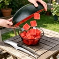 thumbnail image 5 of 2-in-1 Watermelon Slicer Cutter Tool, Stainless Steel Watermelon Cube Cutter, Create Clean 1" Cubes, Quickly Safe Watermelon Knife, Stainless Steel Fruit Cutter Kitchen Gadget, 8.66×1.02 in,A2#D, 5 of 5