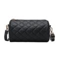thumbnail image 1 of Bolso Bandolera Para Mujer, Bolso Estilo Almohada Cilíndrico De Cuero PU Coreano, Bolso Mensajero Informal Con Entramado De Diamantes, 1 of 8
