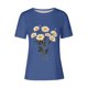 thumbnail image 2 of Tops de Ajuste Suelto para las Mujeres Sudadera Casual Impresa Manga Corta Cuello Redondo Superior, Poliéster, 2 of 4