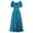 Blue, variant on Renaissance Dress Women Cottagecore Corset Dress Drawstring Ruffle Maxi Dress Peasant Gothic Fairy Witch Wedding Costume