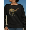 thumbnail image 2 of Colorful Camel With Patterns Sweatshirt Women -Image by Shutterstock, Female Medium, 2 of 4