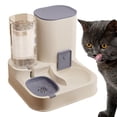 thumbnail image 1 of Juego de comedero y dispensador de agua para mascotas, dispensador automático de comida para gatos, automático por gravedad para gatos y perros pequeñ, 1 of 10