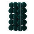 thumbnail image 2 of Eolstice Mini Christmas Ball Ornaments, 30 Pcs 1.18 Inch Flocked Velvet Shatterproof, Ribbed Textured Solid, Hanging Loop, Xmas Tree Holiday Decor, 2 of 8