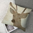 thumbnail image 7 of Reindeer Christmas Pillow Covers, Holiday Pillow, Decorative Pillow, Cushion, Christmas Decoration, Tan Pillow, Antlers, Reindeer Pillow, 7 of 7