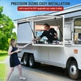 thumbnail image 5 of Concession Window for Food Truck 60 x 36 Inch, Concession Stand Serving Window Door with Up-and-Down Switch Design, Concession Awning Window Up to 85 ° for Food Trailer, 5 of 6