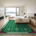 thumbnail image 3 of ODIKA Football Vintage Athletic Field Doormat Pennant Footaball Door Foldable Easy Care for Master Suite, California King, Under Bed, 3 of 7
