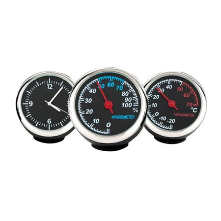 

Car Dashboard Decorations Auto Accessory Modified Car Supplies Luminous Clock Mechanical Thermometer