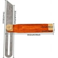 thumbnail image 2 of Adjustable Carpentry Square Bevel Gauge Sliding T-Bevel , Blade Ruler Craft Bevel Tool for Craftsman Carpenter Architect Engineer Woodworking,, 2 of 5
