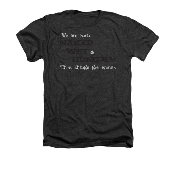 - Naked Wet Hungry - Heather Short Sleeve Shirt - Large