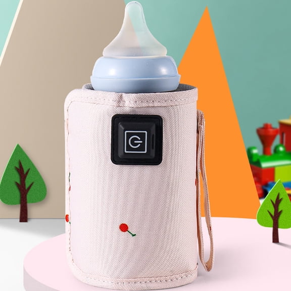 ifundom Portable USB Bottle Warmer Bag for Travel, Insulated Baby Bottle Heater with Easy Storage and Convenient Design