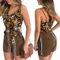 thumbnail image 1 of Women Floral Rompers Deep V Neck Sleeveless Short Jumpsuits for Female, 1 of 6