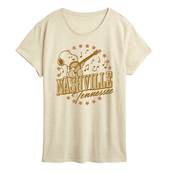 Peanuts - Snoopy Nashville Tennessee - Women's Short Sleeve Graphic T-Shirt