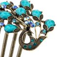 thumbnail image 4 of 2 Peines De De Con De Imitación ,  Turquesa Colco Clip de peines de pelo, 4 of 8