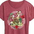 thumbnail image 3 of Disney Bambi - Christmas - Family In The Forest - Women's Short Sleeve Graphic T-Shirt, 3 of 5