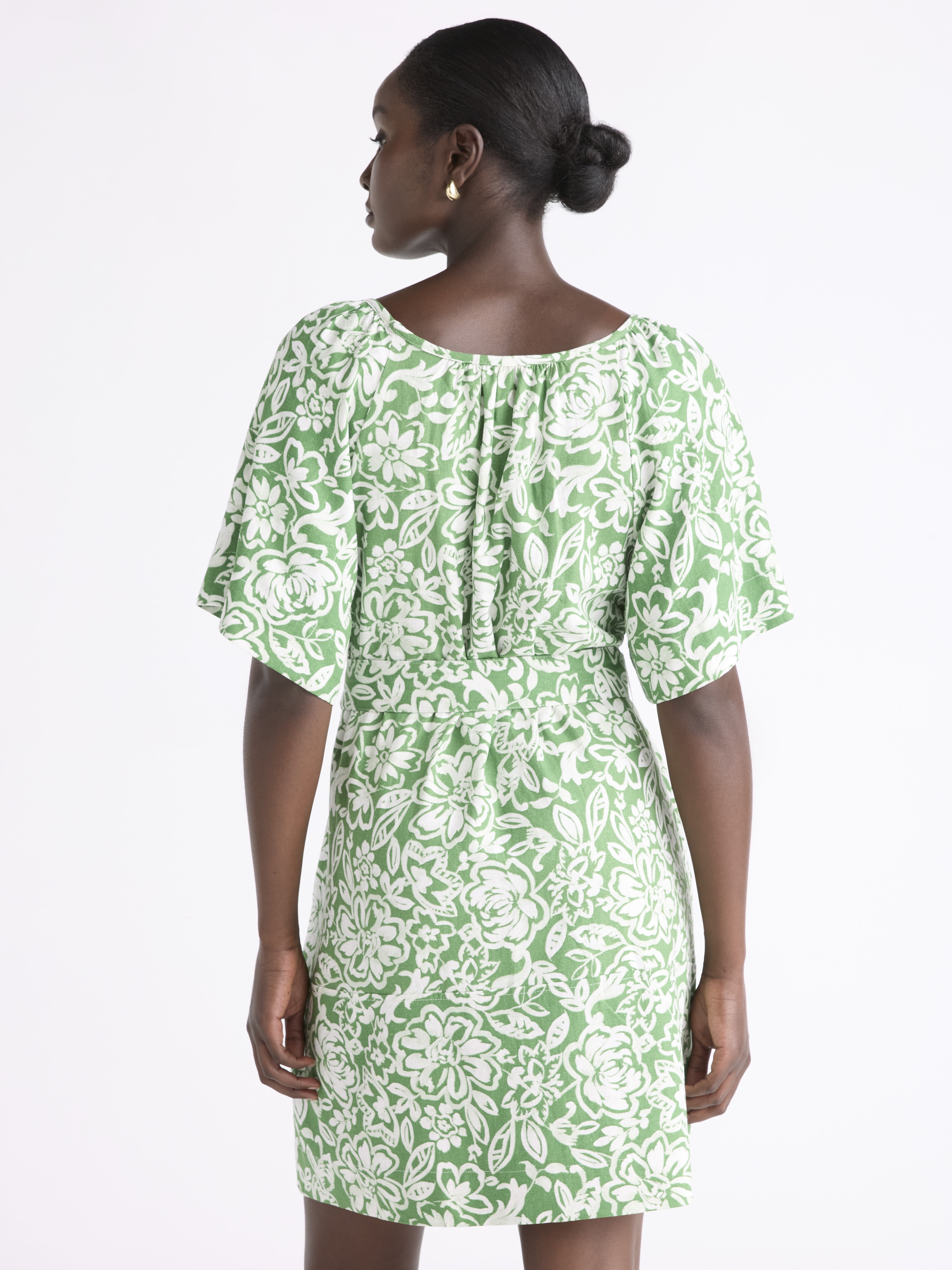 Free Assembly Women's Square Neck Mini Dress, Sizes XS-XXL
