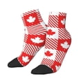 thumbnail image 2 of Bingfone Maple Leaves1 Design Patterned Men'S Women'S Casual Cotton Socks, 2 of 9