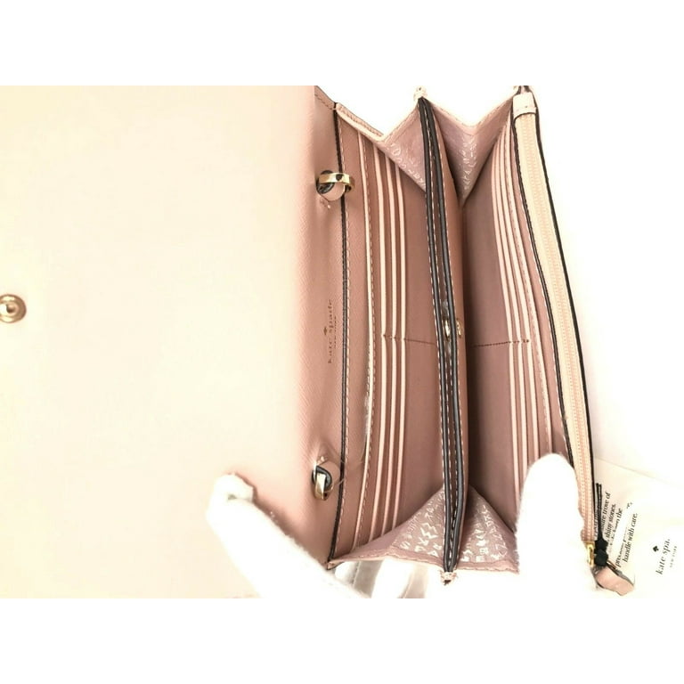 Kate Spade New York Women s Laurel Way Jeweled Leather Crossbody Bag Warm Vellum