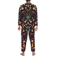 thumbnail image 5 of Bingfone Men'S Pajama Set 2 Piece Loungewear Pjs, Long Sleeve With Pajama Pants-Colorful Mexican2, 5 of 9
