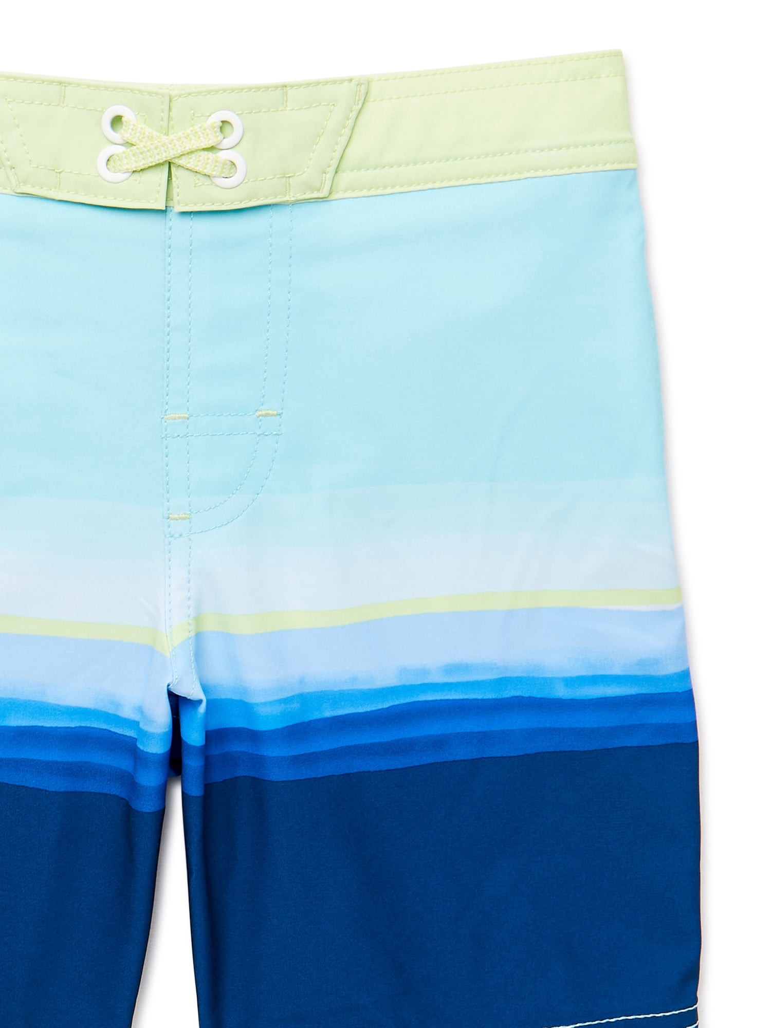 Wonder Nation Boys Print Swim Trunk Shorts with UPF 50+ Protection, Sizes 4-18 & Husky