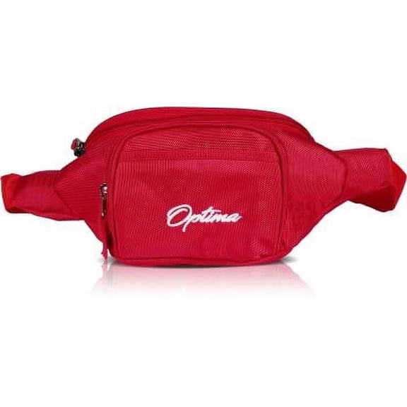 optima adjustable straps waist bag (red)