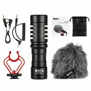 BOYA BY-MM1 Mini Cardioid Microphone Metal Electret Condensor Video Mic 3.5mm Plug for Smartphone Tablet PC DSLR Camera