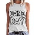 thumbnail image 2 of NTACZA Woman Summer Tops Graphic Game Day Tank Tops Sleeveless Loose Football T Shirts for Women L, 2 of 5