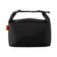 thumbnail image 3 of Black 9X9 Inch Foldable Dumpling Style Lunch Bag, Insulated Lunch Tote, Waterproof Tote Bag, Lunch Bag with Strap, Reusable Lightweight 9X9 Inch Thermal Cooler Pouch for Work,, 3 of 7