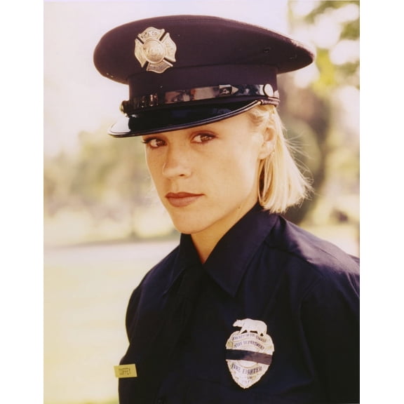 Christine Elise in Police Uniform Close Up Portrait Photo Print (8 x 10)