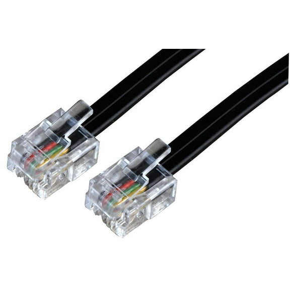 PRO SIGNAL - RJ11 to RJ11 Telephone Lead, 10m, Black