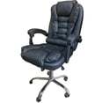 thumbnail image 1 of Silla de Oficina Master Ergonómica Giratoria Ajustable Acolchada Negra, 1 of 5