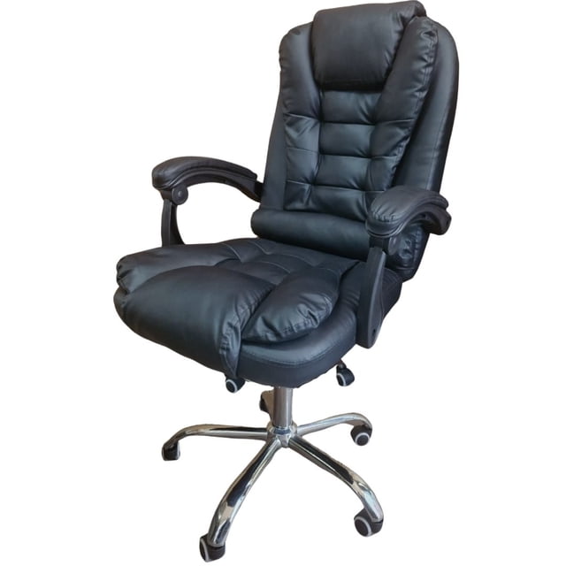 Silla de Oficina Master Ergonómica Giratoria Ajustable Acolchada Negra
