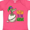 thumbnail image 4 of Inktastic New to the Krewe Mardi Gras Baby Alligator Boys or Girls Baby Bodysuit, 4 of 5