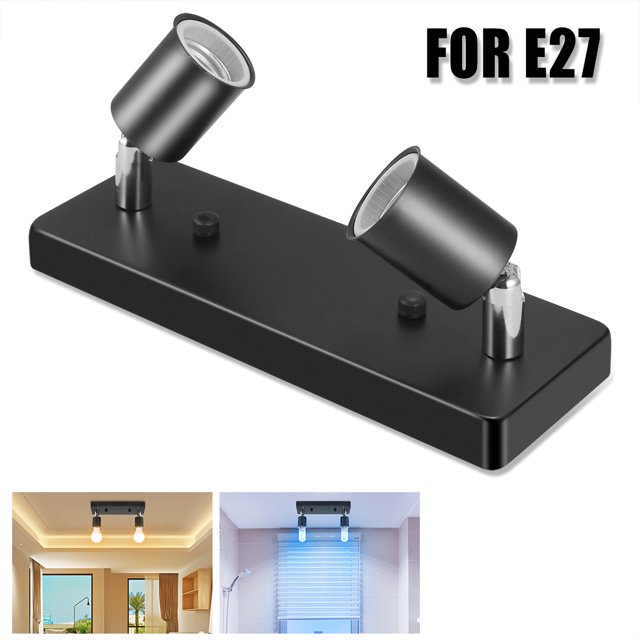 Moda Moderna 2 Luces Art Loft Soporte De Lámpara De Techo Pared Cocina E27 Accesorio De Iluminación Para Sala De Estar Bar Baño Scienceny HA025616-02