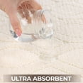 thumbnail image 3 of Superior Brou Geometric Diamond Washable Bath Rug, Set of 2, Medium, Ivory, 3 of 10