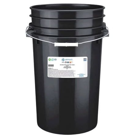 Lab Alley Activated Carbon (Charcoal) Powder, Food Grade, Kosher, Coal Based, Great for Water Filtration, Detox, Skin Care, and Diy Uses (20 Pounds)