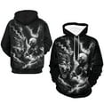 thumbnail image 4 of LAOLIUSN Men's 3d Print Wolf And Bald Eagle Graphic Hoodie Animal Themed Sweatshirt, S-4XL, 4 of 7